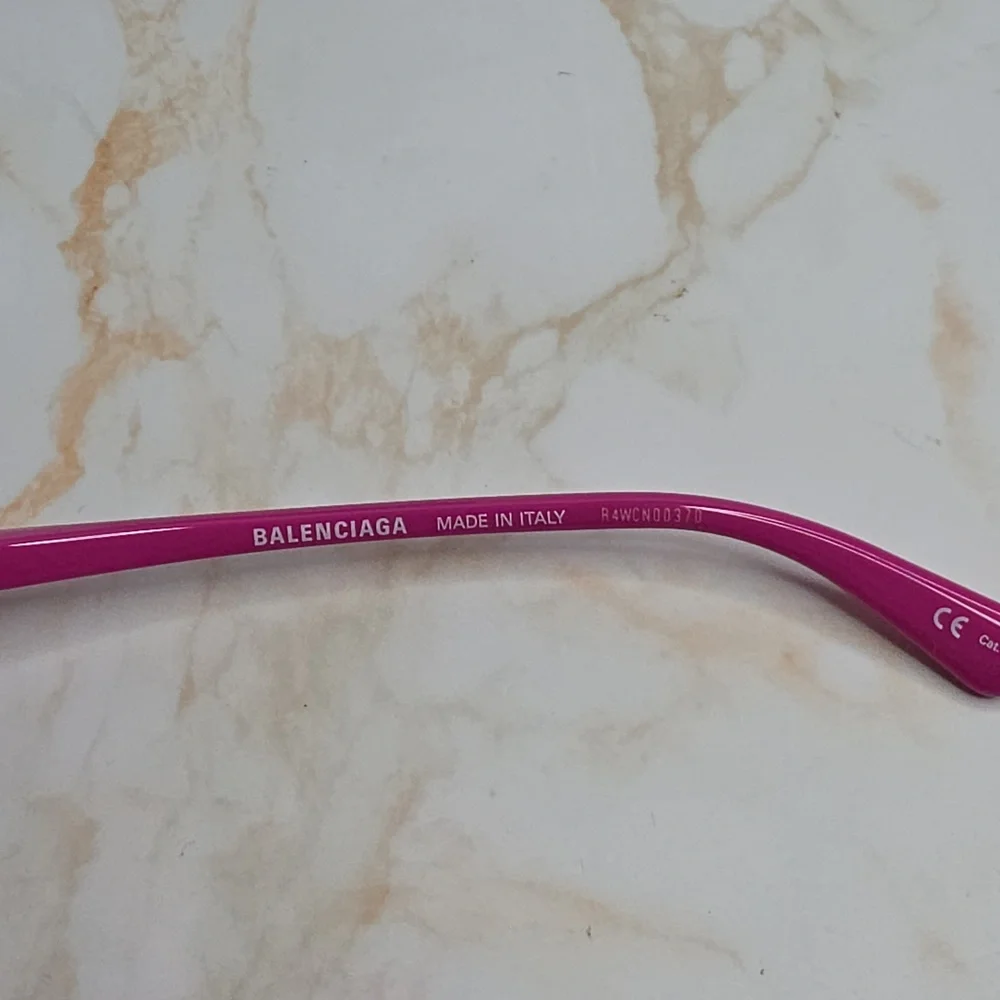 Balenciaga square barbie pink tinted sunglasses new